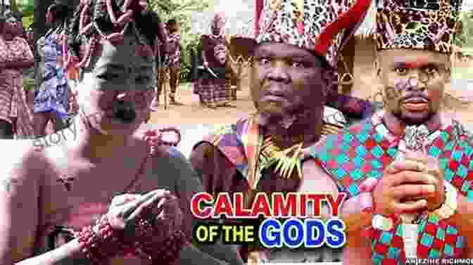 A Still From A Nollywood Spiritual Epic, Depicting A Scene With Traditional African Attire And Religious Symbolism. Nollywood: The Creation Of Nigerian Film Genres