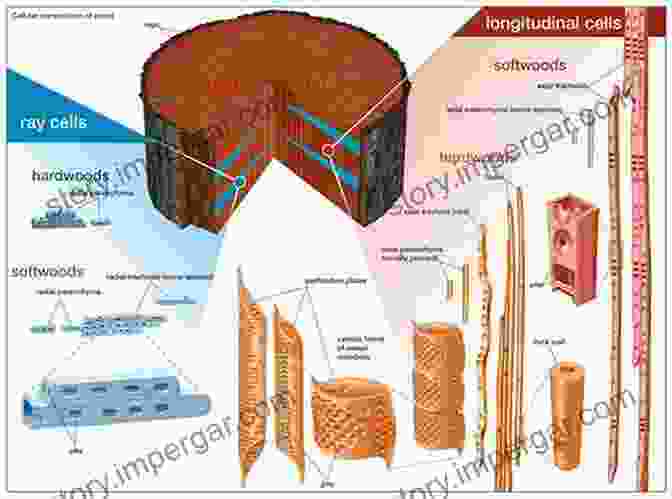 Magnified Image Of Wood Anatomy Showing Cells And Fibers WOODWORKING AND JOINERY: A Complete Guide To Understanding Wood And Making Amazing DIY Projects