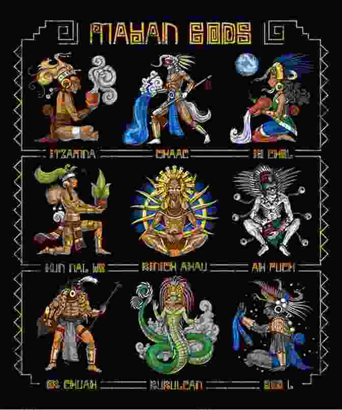 Mosaic Depicting Ancient Maya Gods Maya Mythology: Captivating Maya Myths Of Gods Goddesses And Legendary Creatures