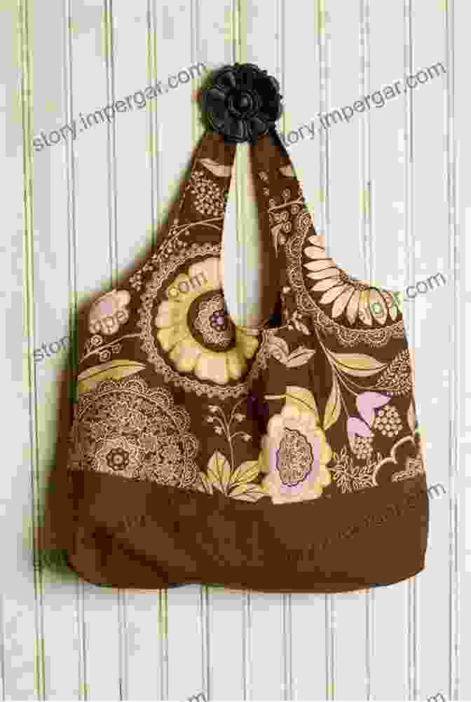 Tote Bag With Lacework And Appliqué 10 Stylish Handbag Patterns For Crochet: A Trendy Collection Of Easy To Make Crochet Bags