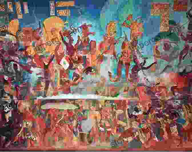 Vibrant Maya Mural Depicting Scenes Of Daily Life And Rituals The Maya World: Yucatec Culture And Society 1550 1850