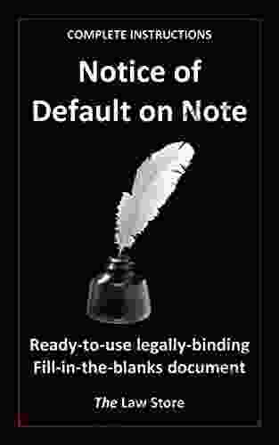 Notice Of Default On Note