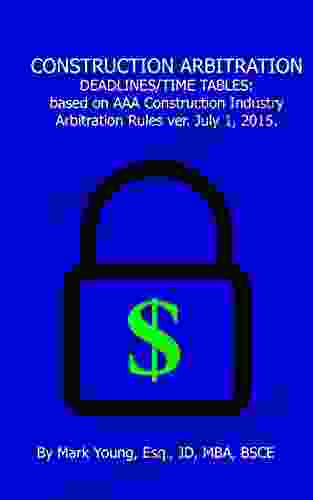 CONSTRUCTION ARBITRATION DEADLINES / TIME TABLES: Based On AAA S Construction Industry Arbitration Rules Mediation Procedures Version July 1 2024